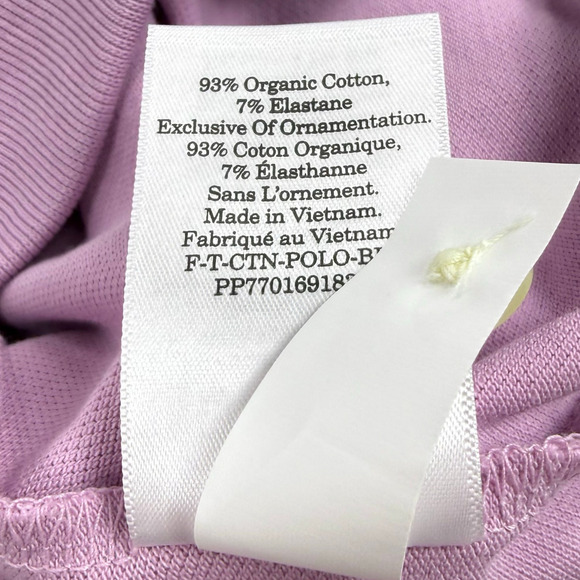 NWT Everlane The Organic Cotton Polo Shirt Short Sleeve Women's Small Mauve - Picture 10 of 15